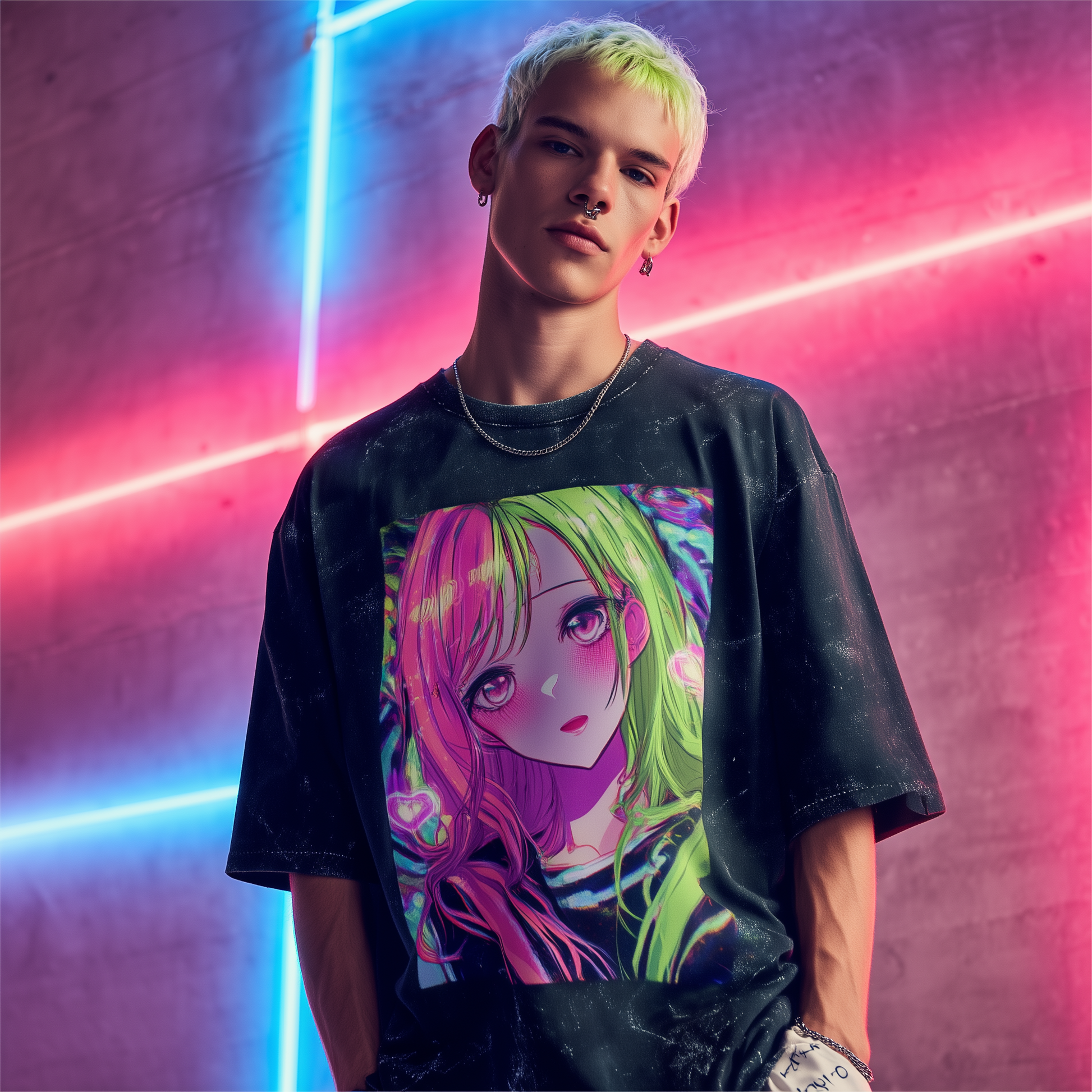 Senpai’s Sweetheart Unisex Acid Washed Oversized Tee