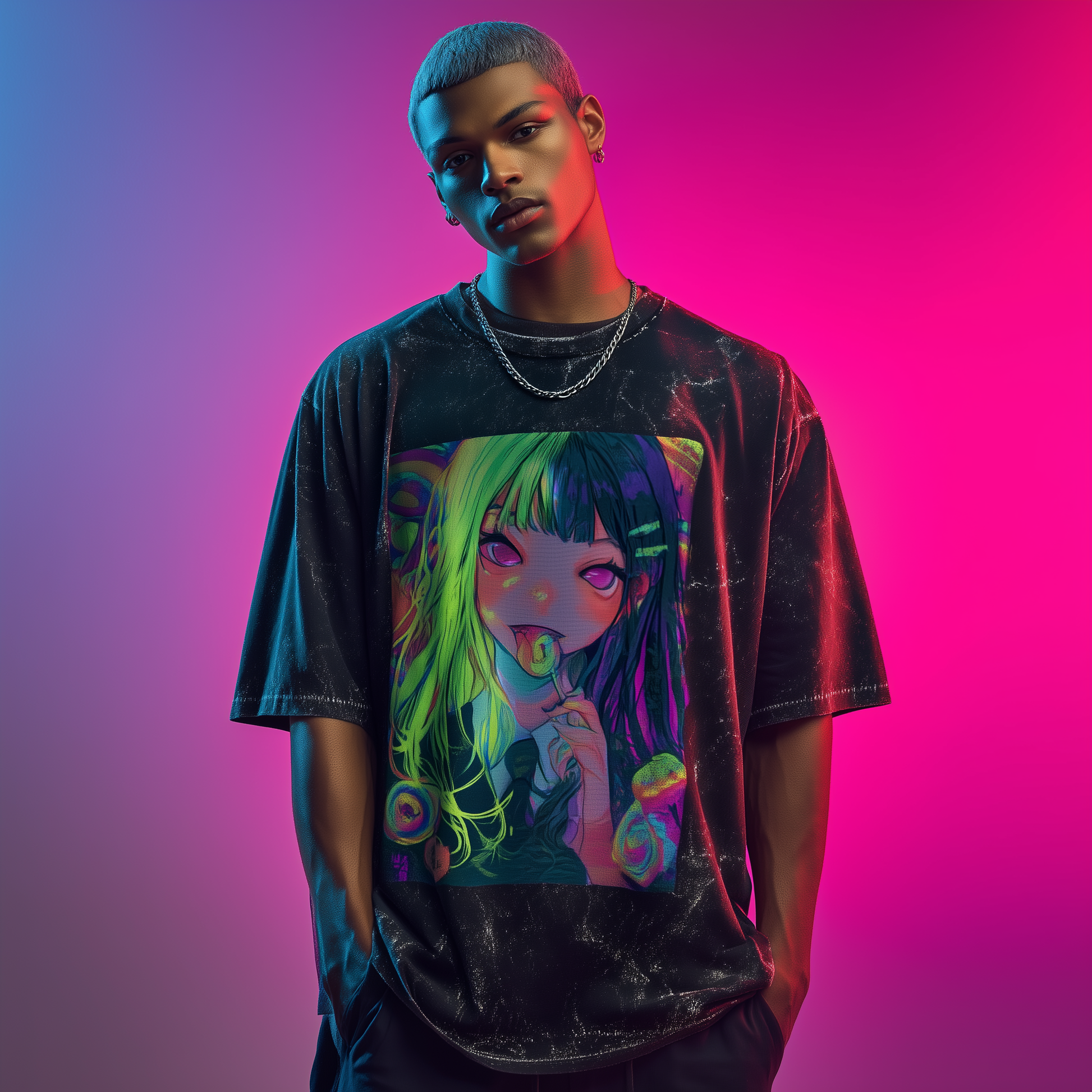 Unisex Psycho Pop Oversized Tee